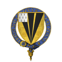 Coat of Arms of Sir Hugh de Wrottesley, KG
