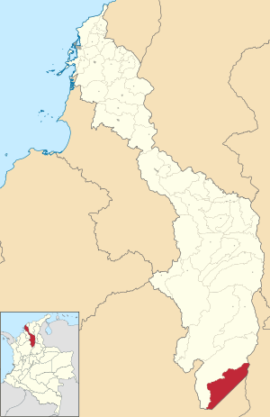 Location of the municipality and town of Cantagallo in the Bolívar Department of Colombia