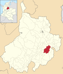 Location of the municipality and town of Mogotes in the Santander  Department of Colombia.