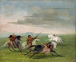 Comanche Feats of Horsemanship-George Catlin