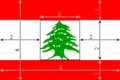 Construction Sheet of Flag of Lebanon