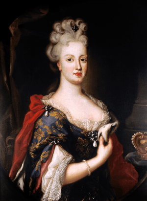 D. Maria Ana de Áustria, Rainha de Portugal - Pompeo Batoni (Palácio Nacional da Ajuda).png