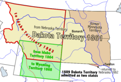 Location of Dakota Territory