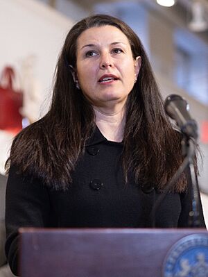 Danene Sorace press conference (cropped).jpg