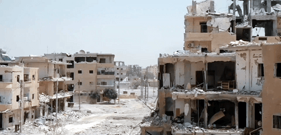Destroyed neighborhood in Raqqa.png