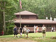 Dining hall at Camp Medicine Bow, Yawgoog Scout Reservation