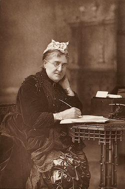 Portrait of Eliza Lynn Linton, by W. & D. Downey, 1890