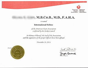 FAHA, Fellowship of the American Heart Association, Stroke Council