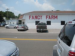 Street scene in Fancy Farm