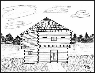 Fort Caben - Second Seminole War Fort (artist's depiction).jpg