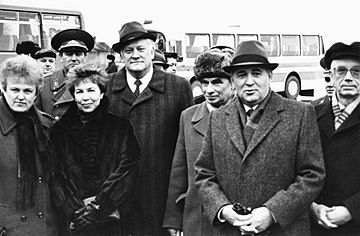 Gorbachev's visit to Lithuania (Vilnius, 1990)