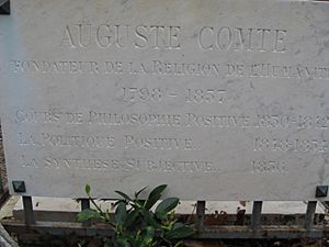 Grab von Auguste Comte