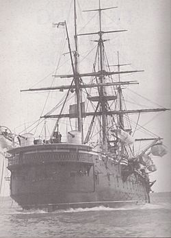 HMS Minotaur (1863) stern view