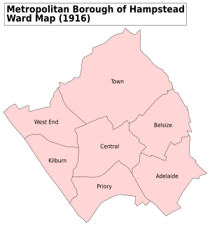 Hampstead Met. B Ward Map 1916