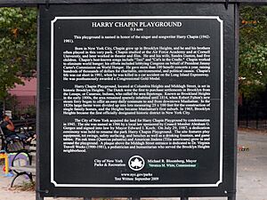 Harry Chapin Playground plaque