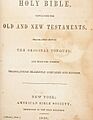 Holy Bible 1858