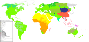 Human Language Families (wikicolors)