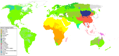 Human Language Families (wikicolors)