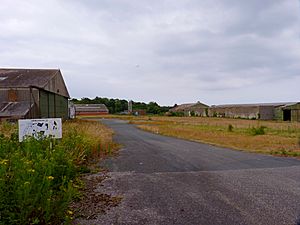 Industrial buildings on the Llanfaes Friary site
