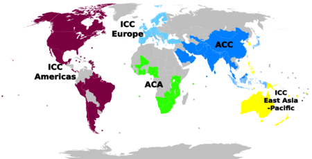 International Cricket Council members by region
