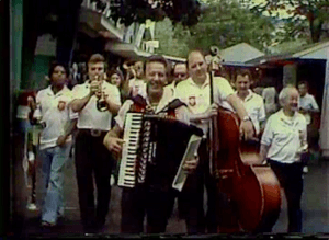 Larry Chesky and His Orchestra entertain guests at Mountain Park, Holyoke, Massachusetts (Summer 1986)