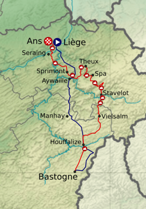 Liège-Bastogne-Liège 2011 map