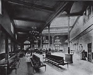 Long Island Railroad Station interior, Flatbush Avenue ca. 1893
