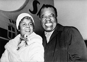 Lucille Wilson and Louis Armstrong