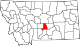 State map highlighting Golden Valley County