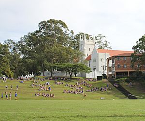 Marist College Ashgrove view from Cameron Oval