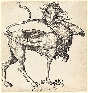 Martin Schongauer, The griffin (15th century)