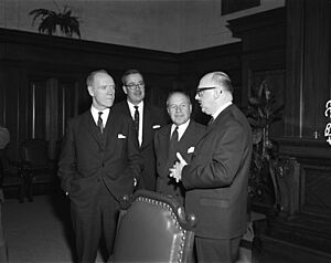 Mitchell Sharp visiting Expo 67 Site MIKAN 4947591.jpg