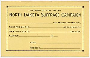 North Dakota Suffrage Campaign, 1917