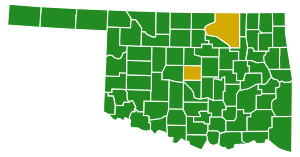 Oklahoma Democratic Presidential Primary Election Results by County, 2016