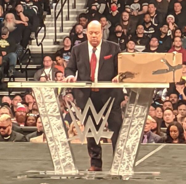 Paul Heyman at WWE Hall of Fame 2024 (cropped)