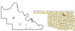 Location of Maramec, Oklahoma