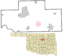 Location within Payne County and Oklahoma