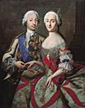 Peter III and Catherine II by Grooth (copy in Odessa)