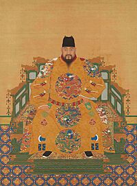 Portrait assis de l'empereur Ming Yingzong