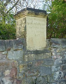 Protector Somerset marker stone at Pinkie, Musselburgh