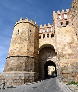 Puerta de San Andrés in Segovia Spain on February 15 2017