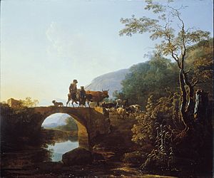 Pynacker, Adam - Bridge in an Italian Landscape - Google Art Project