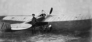 Pyotr Nesterov and the Nieuport IV.G he looped