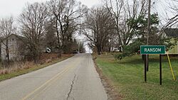 Ransom, Michigan road signage