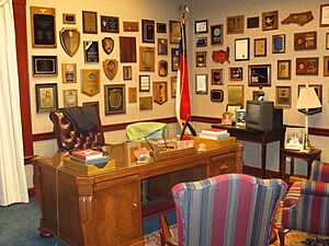Replica of Jesse Helms Senate office, Wingate, NC IMG 4255
