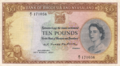 Rhodesia & Nyasaland £10 1957 Obverse