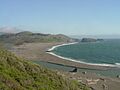 Russian River mouth on California coast