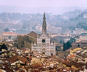 Santa Croce di Firenze viewed from Giotto Campanile dllu