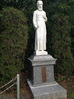 Sculpture of Bishop Petitjean in Oura Church