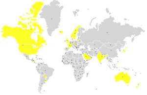 Snapchat's global reach in 2014